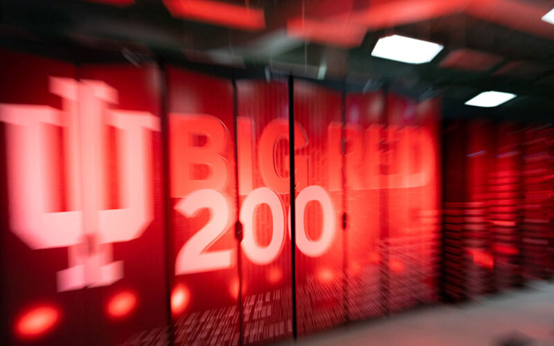 Big Red 200 supercomputer in IU's data center