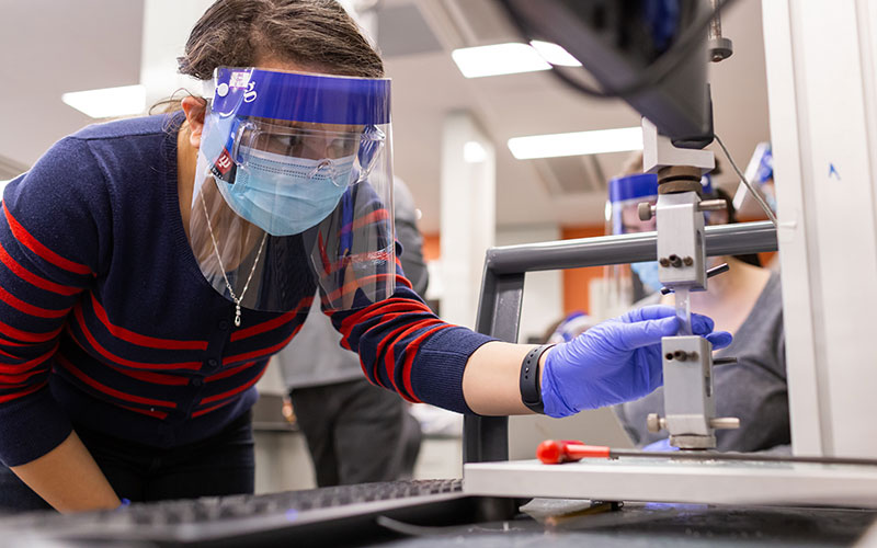 Person working in a lab